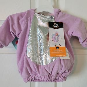 Butterfly Costume, New, Infant 0-6 Months, Purple